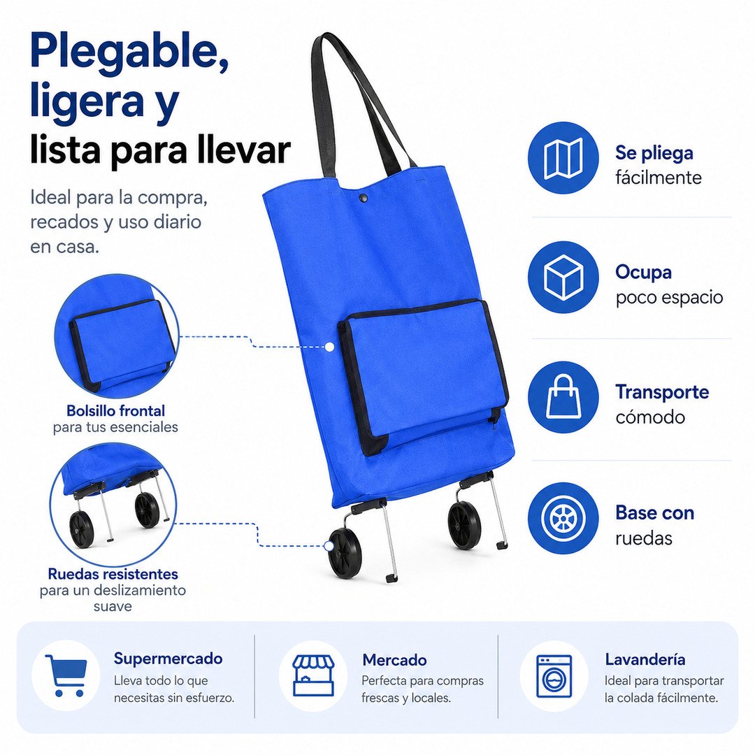 Carrito de Feria Plegable - imagen descriptiva 1