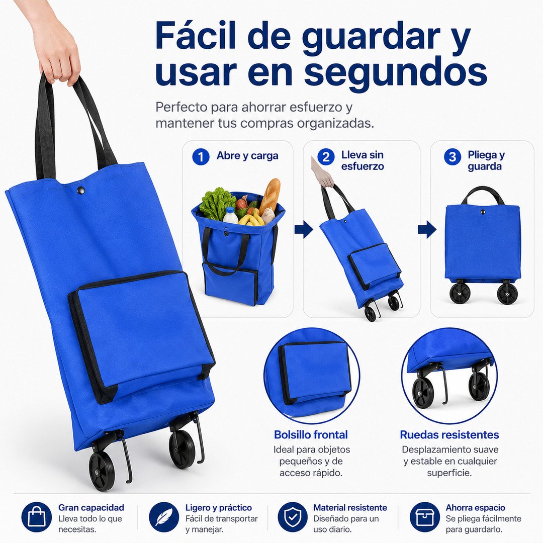Carrito de Feria Plegable - imagen descriptiva 2