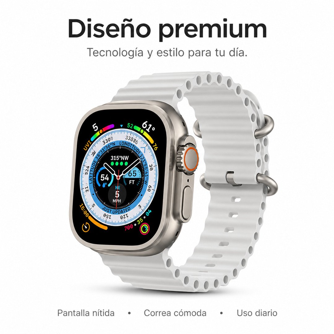 Smartwatch Ultra 2 Gris + 1 Correa GRATIS - imagen descriptiva 1