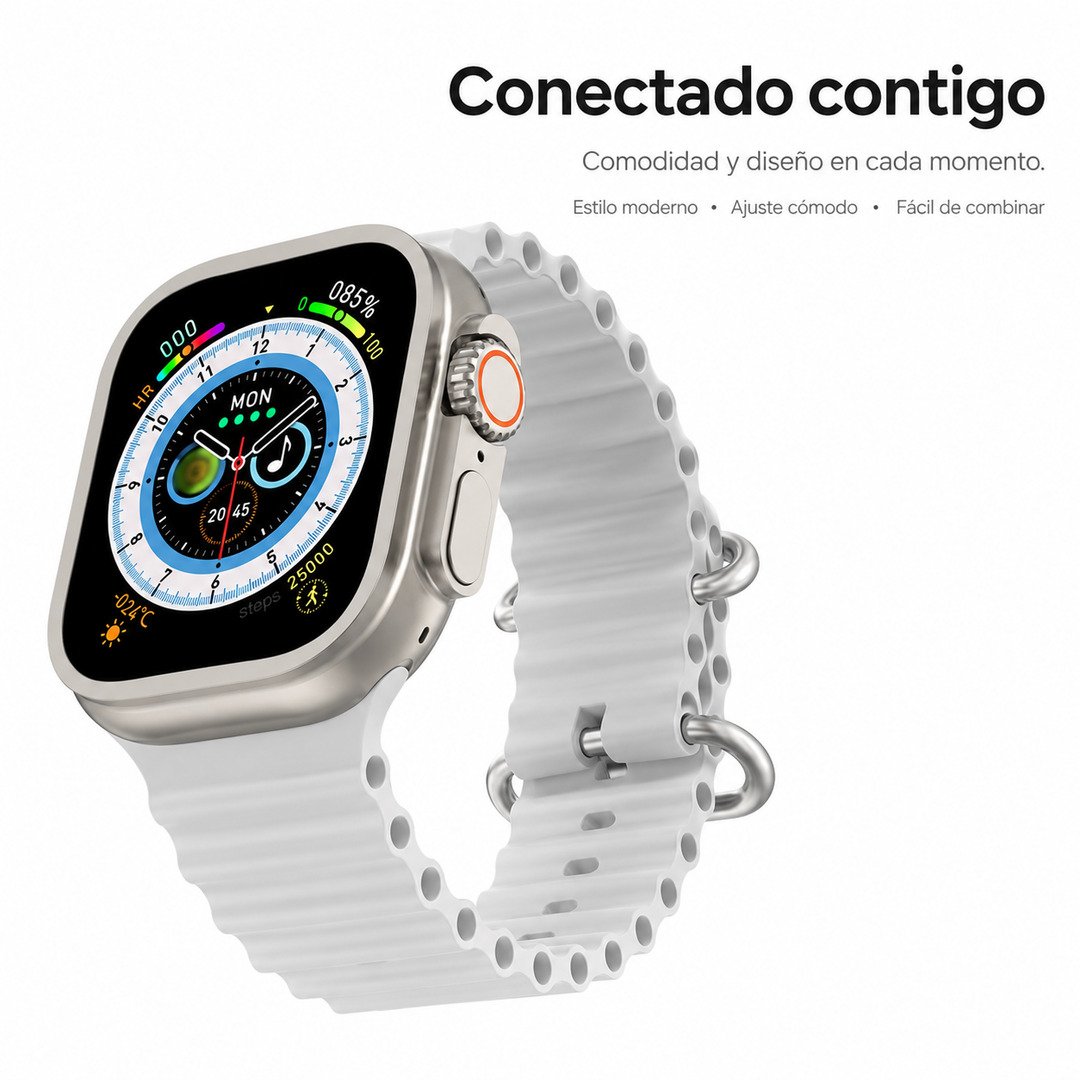 Smartwatch Ultra 2 Gris + 1 Correa GRATIS - imagen descriptiva 2