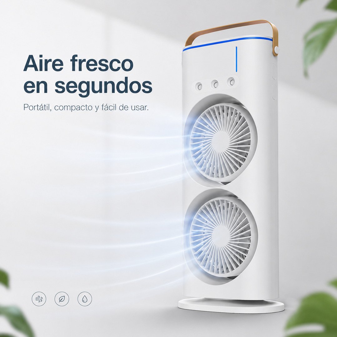 Aire Acondicionado EvaPorativo Portátil - imagen descriptiva 1