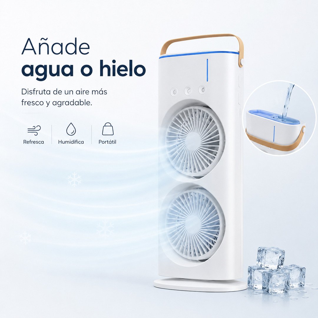 Aire Acondicionado EvaPorativo Portátil - imagen descriptiva 2