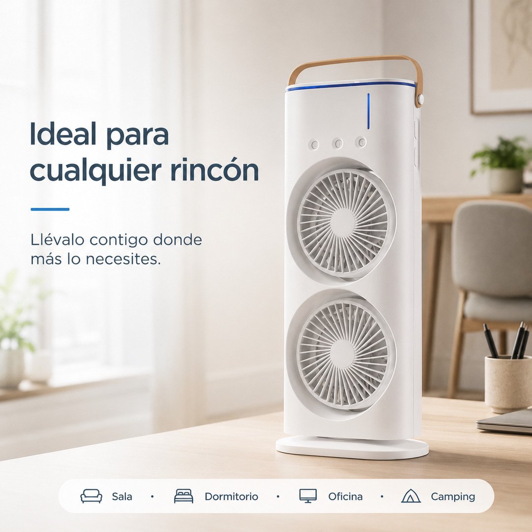 Aire Acondicionado EvaPorativo Portátil - imagen descriptiva 3