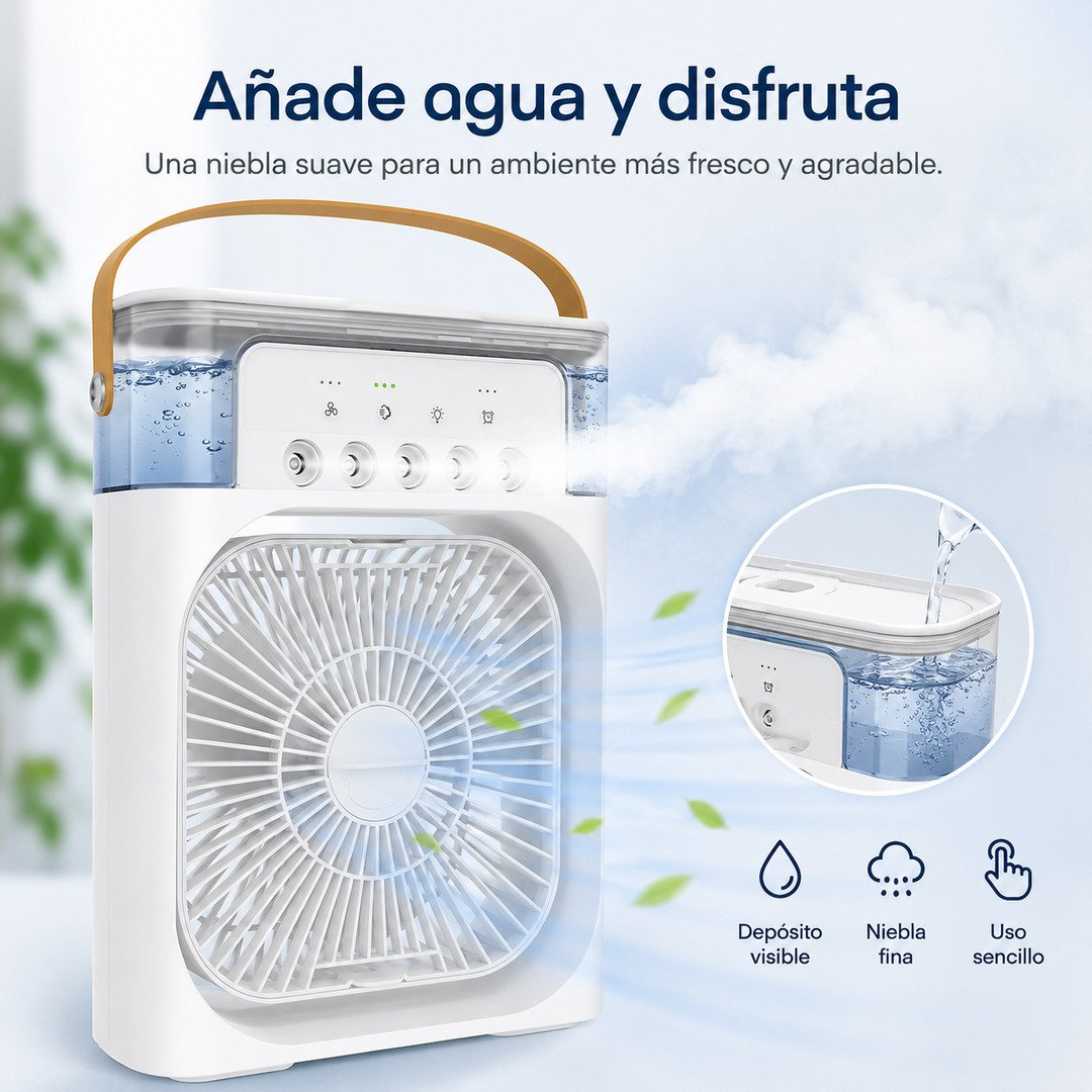 Ventilador Humidificador de Nebulización - imagen descriptiva 2