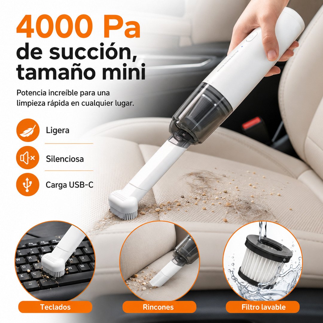AspiradorA Mano-Portátil - imagen descriptiva 3
