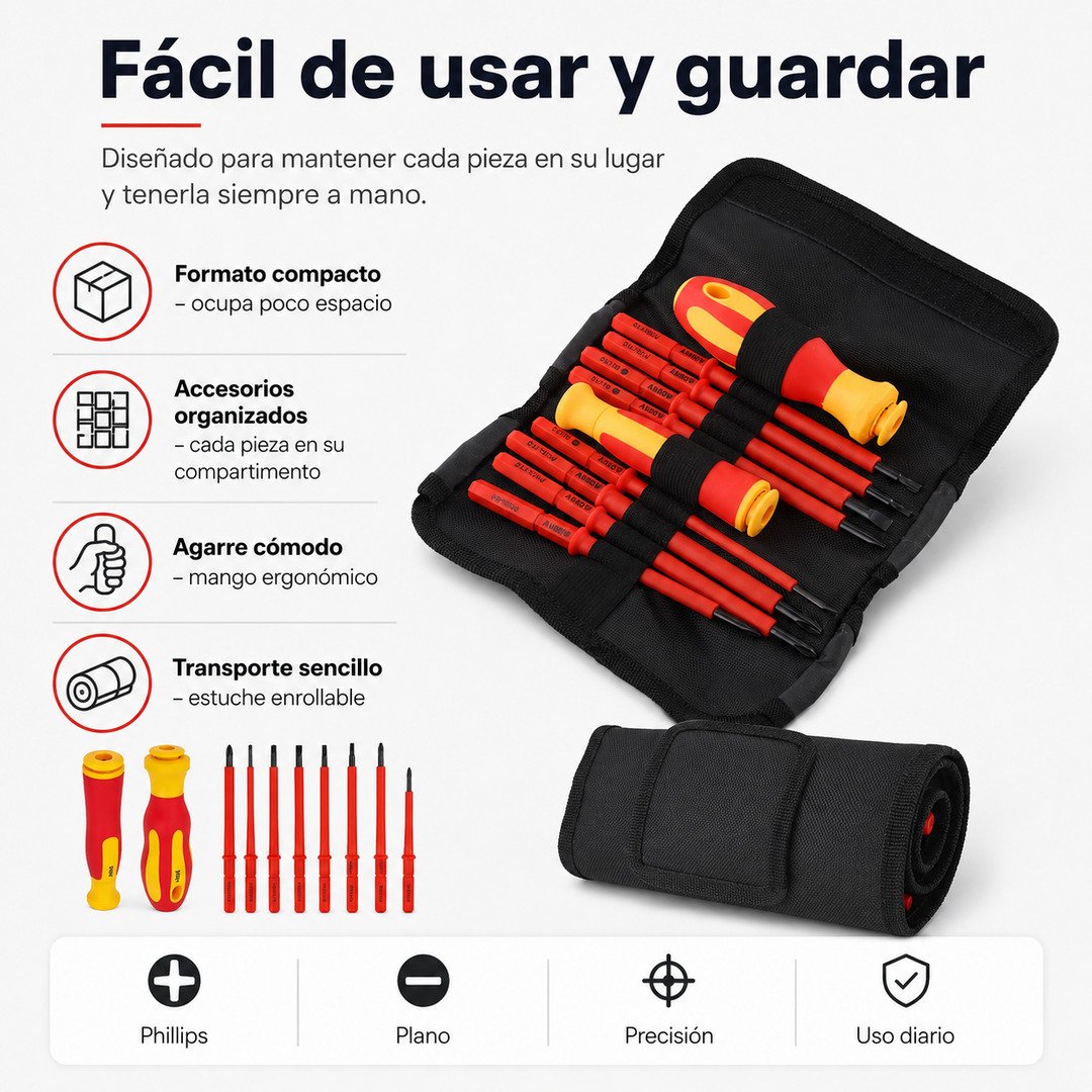 Destornilladores Aislados de (10en1) - imagen descriptiva 2
