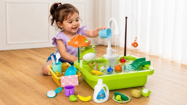 SplaHKids montado con grifo y accesorios acuáticos